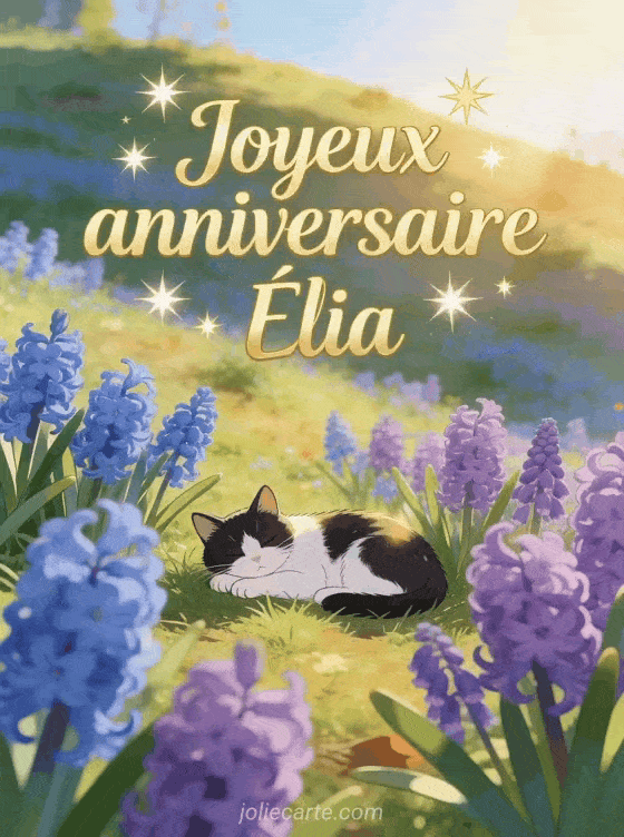 Joyeux anniversaire Élia - Joyeux anniversaire elia gif anime