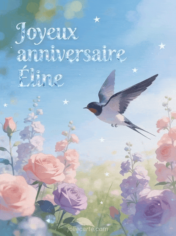 Joyeux anniversaire Éline - Joyeux anniversaire eline gif anime