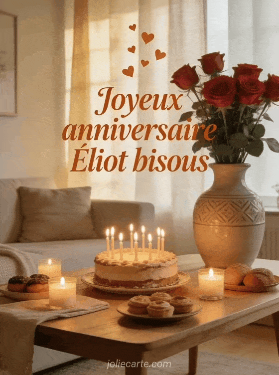 Joyeux anniversaire Éliot - Joyeux anniversaire eliot bisous
