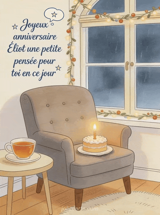 Joyeux anniversaire Éliot - Carte joyeux anniversaire eliot gratuite