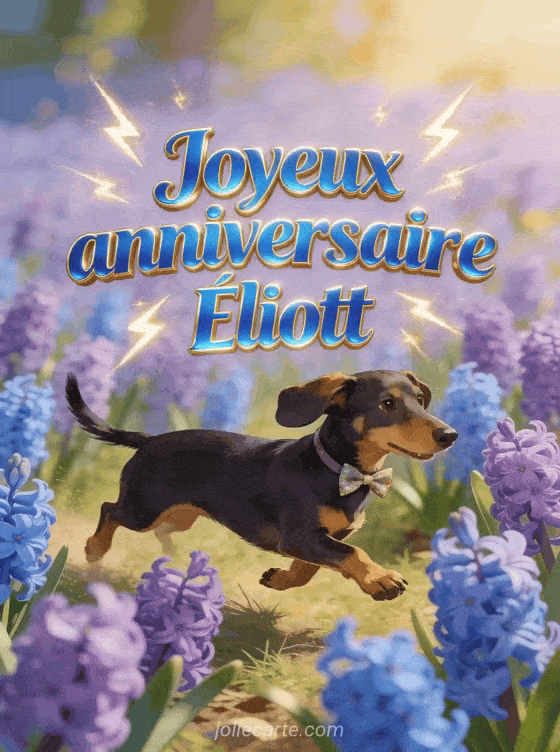 Joyeux anniversaire Éliott - Carte joyeux anniversaire eliott gratuite
