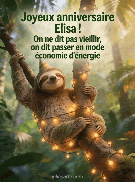 Joyeux anniversaire Elisa - Elisa humour