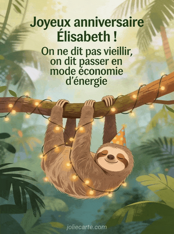 Joyeux anniversaire Elisabeth - Elisabeth humour