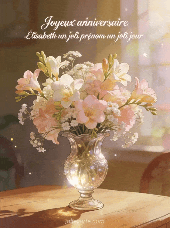 Joyeux anniversaire Élisabeth - Joyeux anniversaire elisabeth fleurs