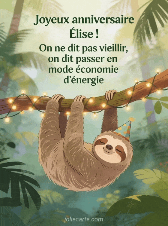 Joyeux anniversaire Elise - Elise humour