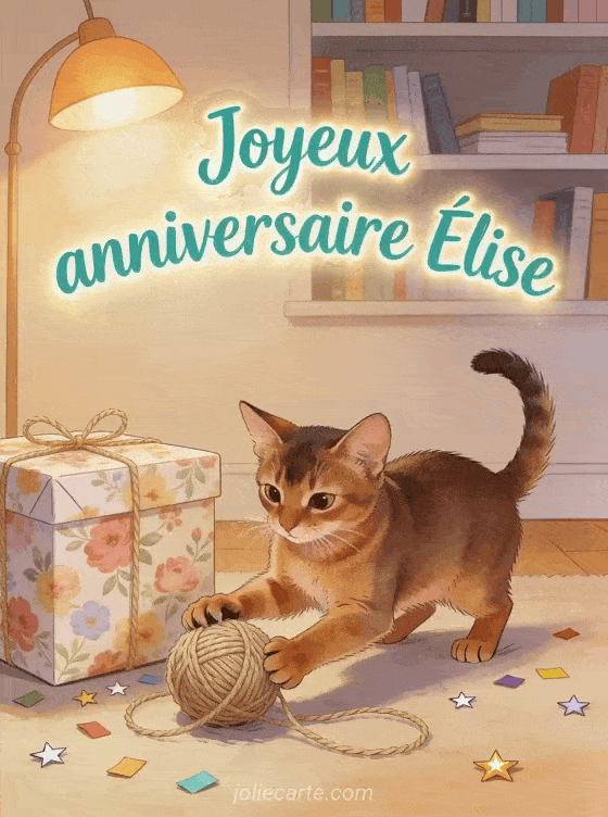 Joyeux anniversaire Élise - Carte joyeux anniversaire elise gratuite