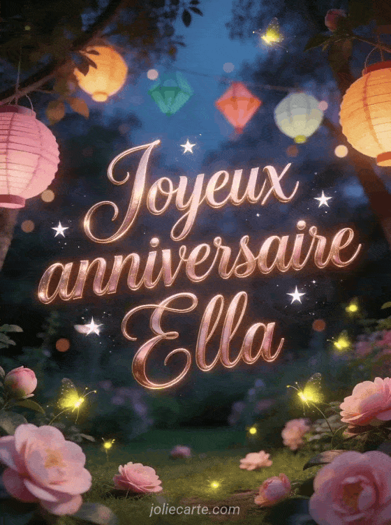 Joyeux anniversaire Ella - Joyeux anniversaire ella image