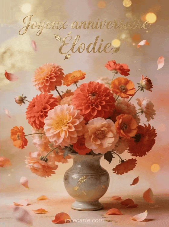 Joyeux anniversaire Élodie - Joyeux anniversaire elodie fleurs
