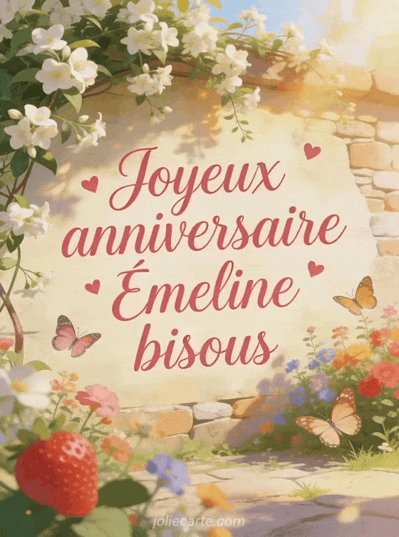 Joyeux anniversaire Émeline - Joyeux anniversaire emeline bisous