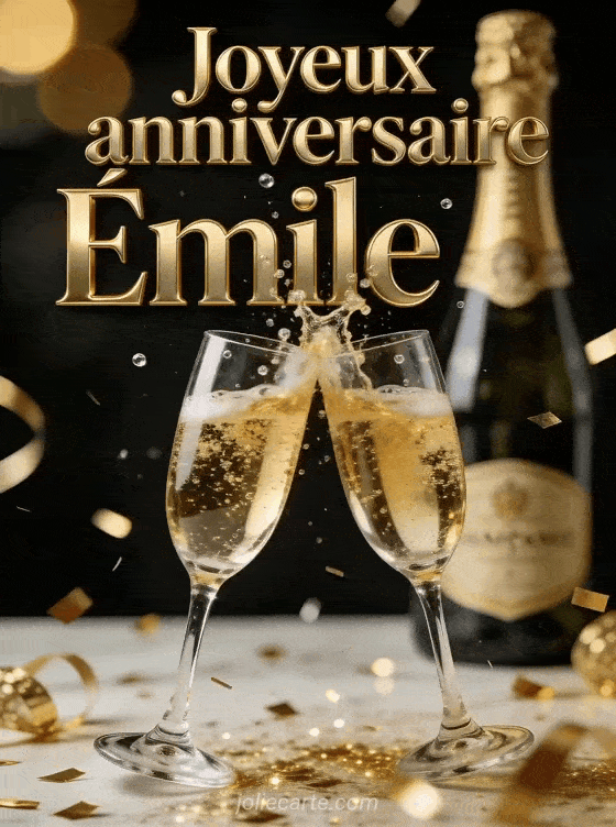 Joyeux anniversaire Emile - Emile champagne