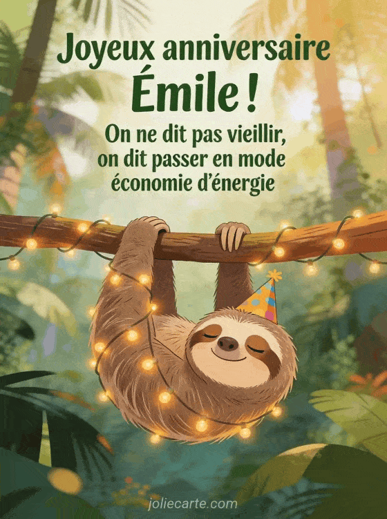 Joyeux anniversaire Émile - Joyeux anniversaire emile humour