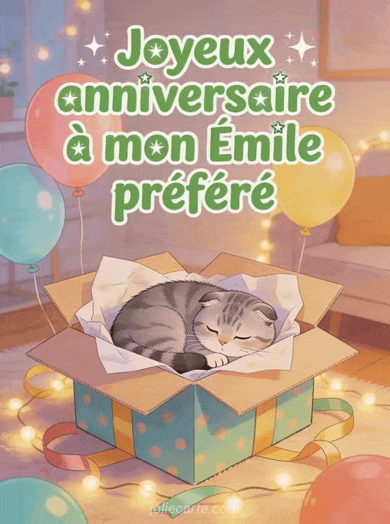 Joyeux anniversaire Émile - Joyeux anniversaire emile gif