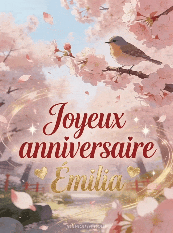 Joyeux anniversaire Émilia - Joyeux anniversaire emilia gif