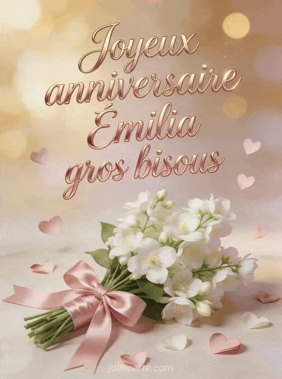 Joyeux anniversaire Émilia - Joyeux anniversaire emilia gros bisous