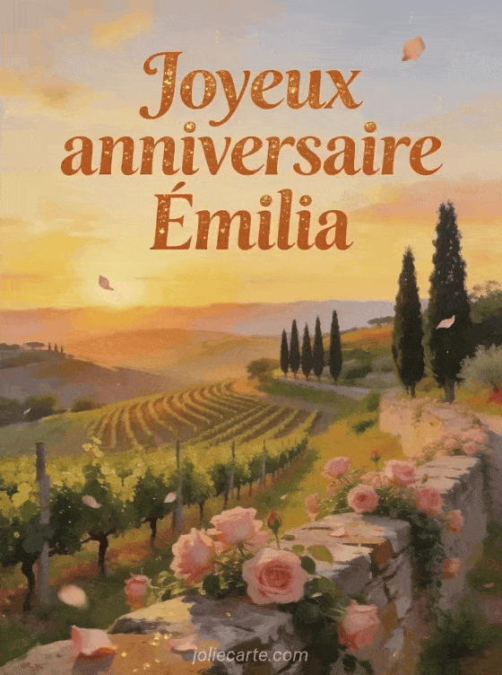 Joyeux anniversaire Émilia - Joyeux anniversaire emilia gif anime