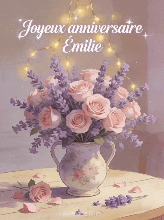 Joyeux anniversaire Émilie - Joyeux anniversaire emilie fleurs