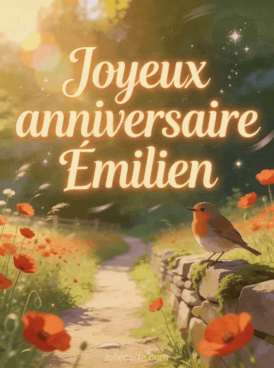 Joyeux anniversaire Émilien - Joyeux anniversaire emilien gif