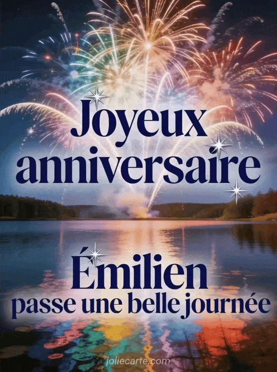 Joyeux anniversaire Émilien - Joyeux anniversaire emilien gif anime