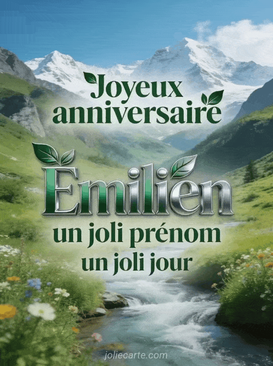 Joyeux anniversaire Émilien - Joyeux anniversaire emilien image