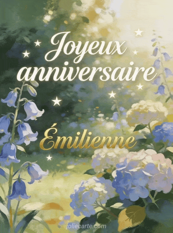 Joyeux anniversaire Émilienne - Joyeux anniversaire emilienne image