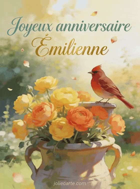 Joyeux anniversaire Émilienne - Joyeux anniversaire emilienne gif