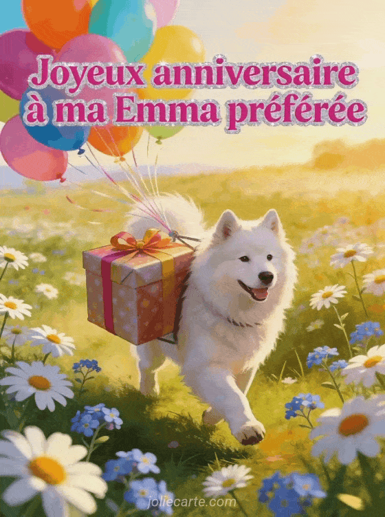 Joyeux anniversaire Emma - Carte joyeux anniversaire emma gratuite