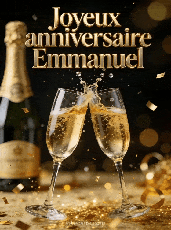 Joyeux anniversaire Emmanuel - Joyeux anniversaire emmanuel champagne