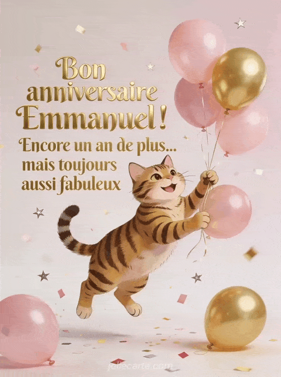 Joyeux anniversaire Emmanuel - Bon anniversaire emmanuel