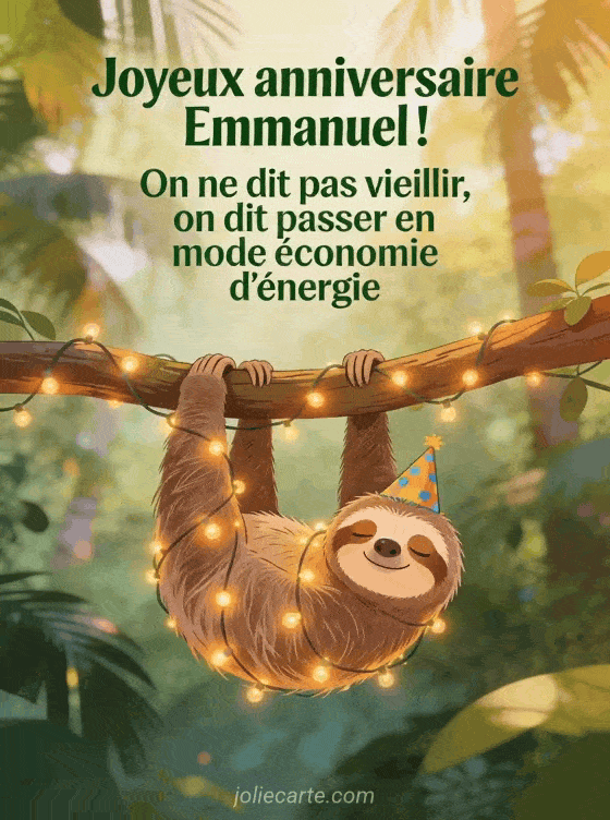 Joyeux anniversaire Emmanuel - Emmanuel humour
