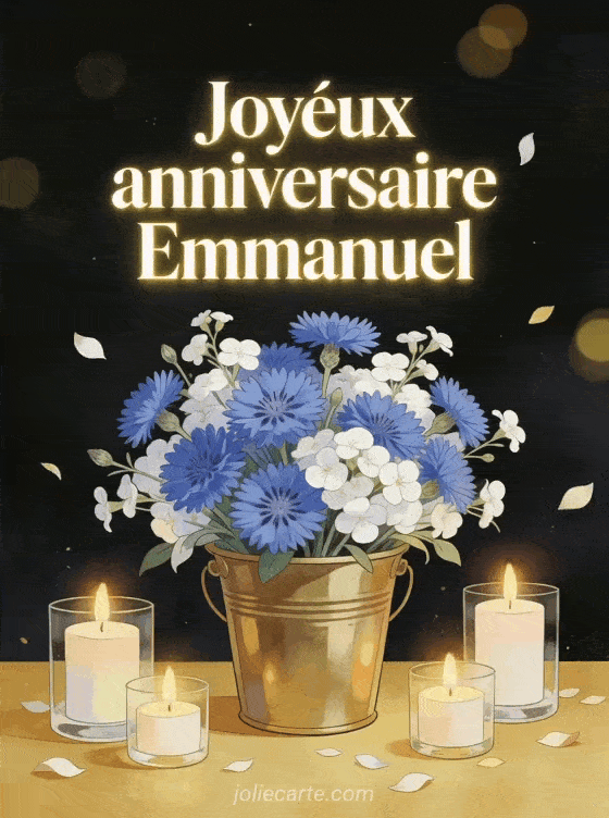 Joyeux anniversaire Emmanuel - Joyeux anniversaire emmanuel fleurs