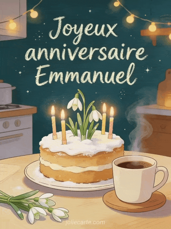 Joyeux anniversaire Emmanuel - Carte joyeux anniversaire emmanuel