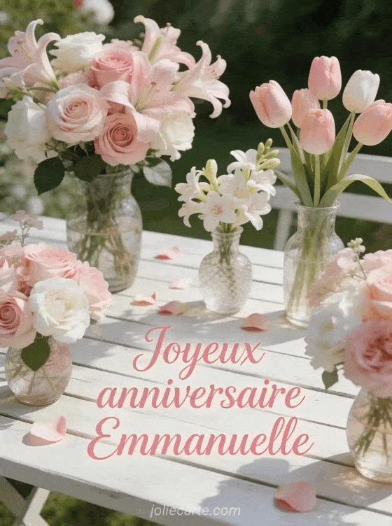 Joyeux anniversaire Emmanuelle - Emmanuelle fleurs