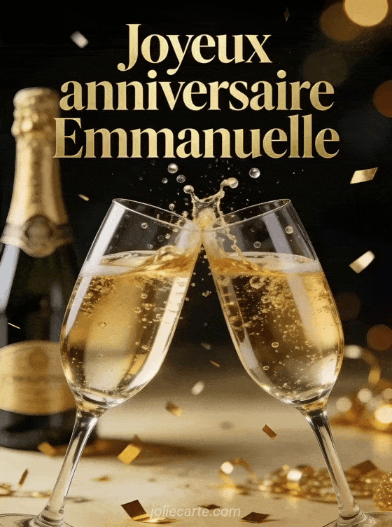 Joyeux anniversaire Emmanuelle - Joyeux anniversaire emmanuelle champagne