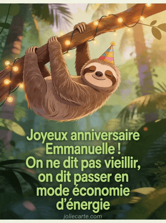 Joyeux anniversaire Emmanuelle - Emmanuelle humour