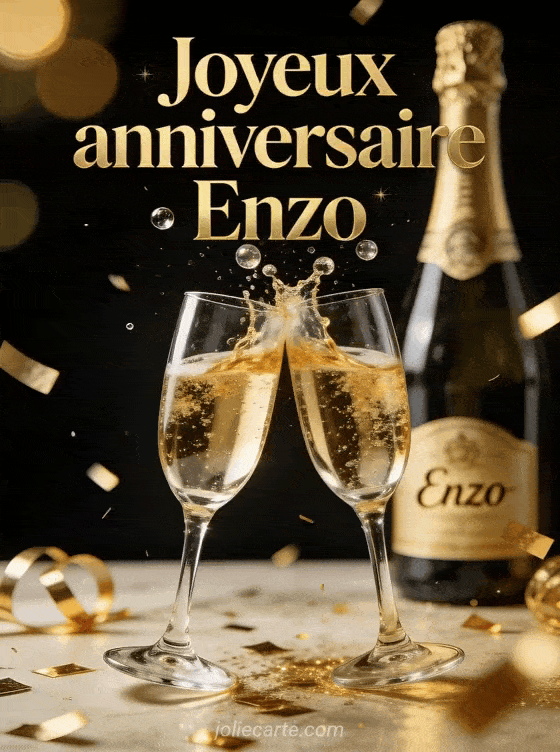 Joyeux anniversaire Enzo - Joyeux anniversaire enzo champagne