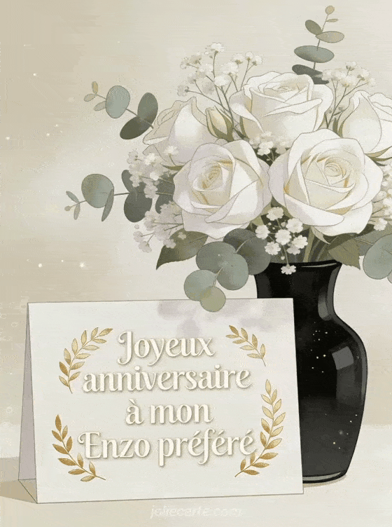 Joyeux anniversaire Enzo - Joyeux anniversaire enzo fleurs