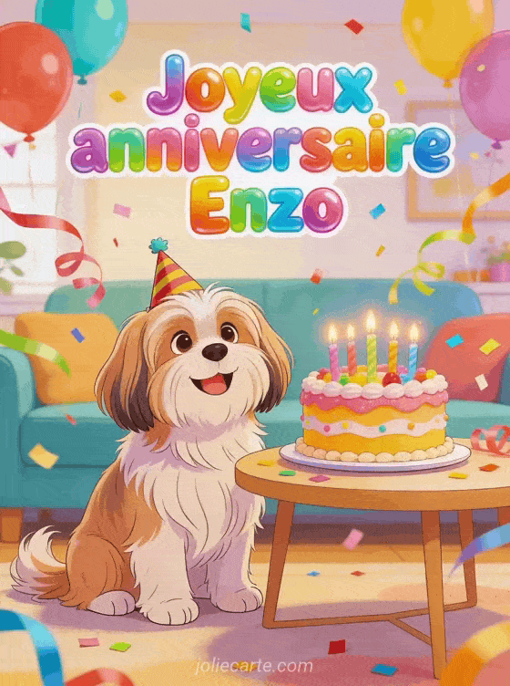 Joyeux anniversaire Enzo - Joyeux anniversaire enzo chien
