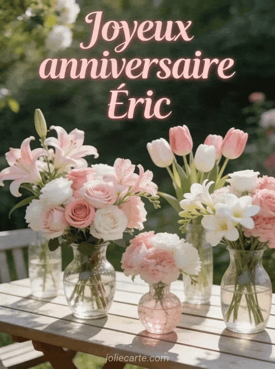 Joyeux anniversaire Éric - Joyeux anniversaire eric fleurs