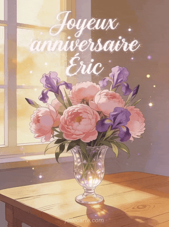 Joyeux anniversaire Éric - Joyeux anniversaire eric fleurs