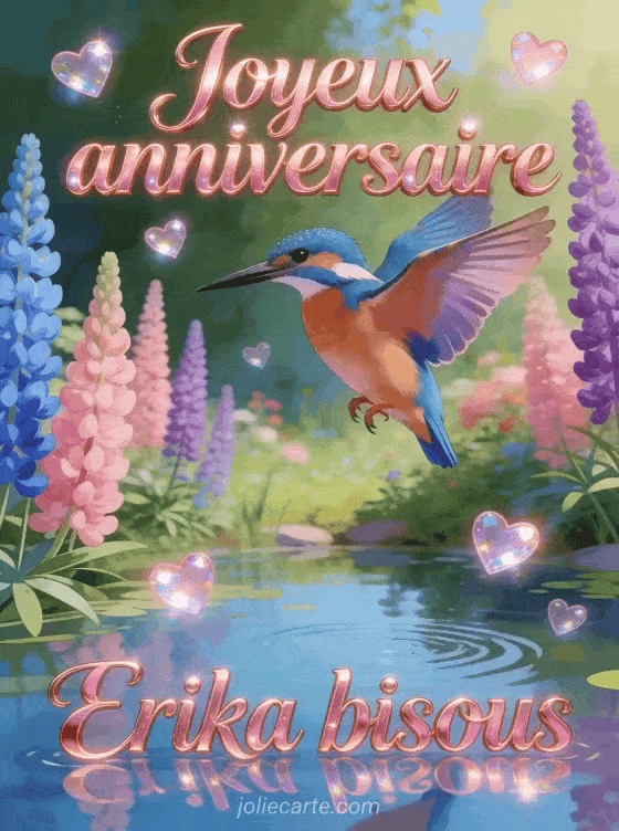 Joyeux anniversaire Erika - Joyeux anniversaire erika bisous