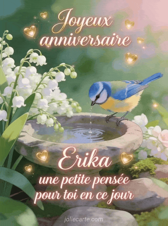 Joyeux anniversaire Erika - Joyeux anniversaire erika gros bisous