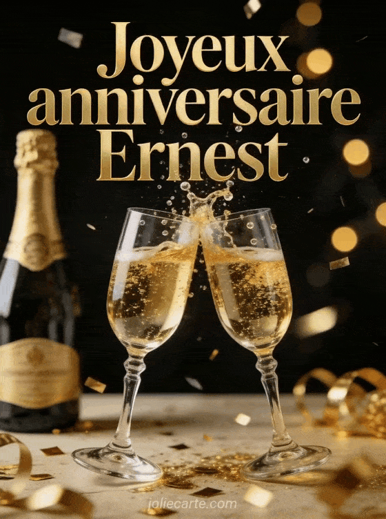 Joyeux anniversaire Ernest - Joyeux anniversaire ernest champagne