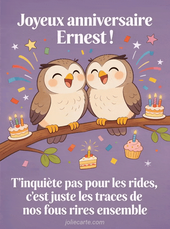 Joyeux anniversaire Ernest - Ernest rigolo