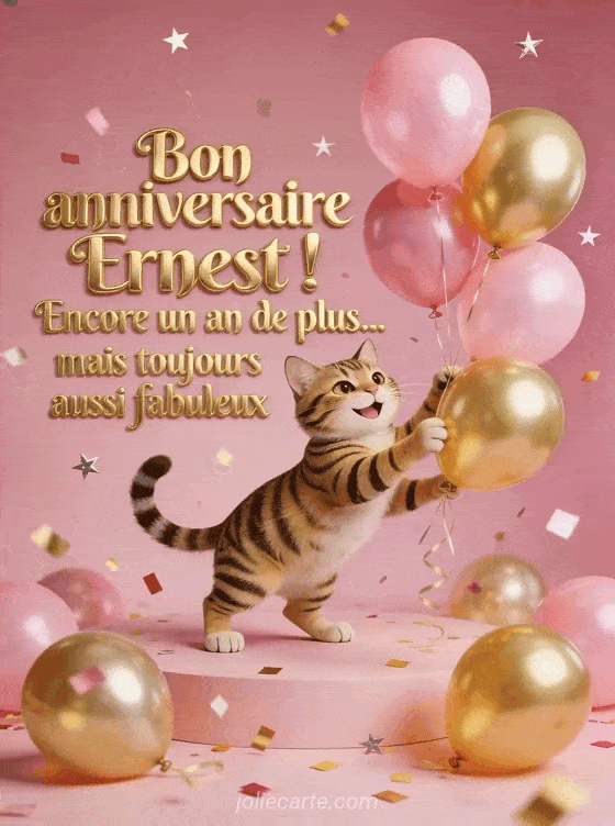 Joyeux anniversaire Ernest - Bon anniversaire ernest