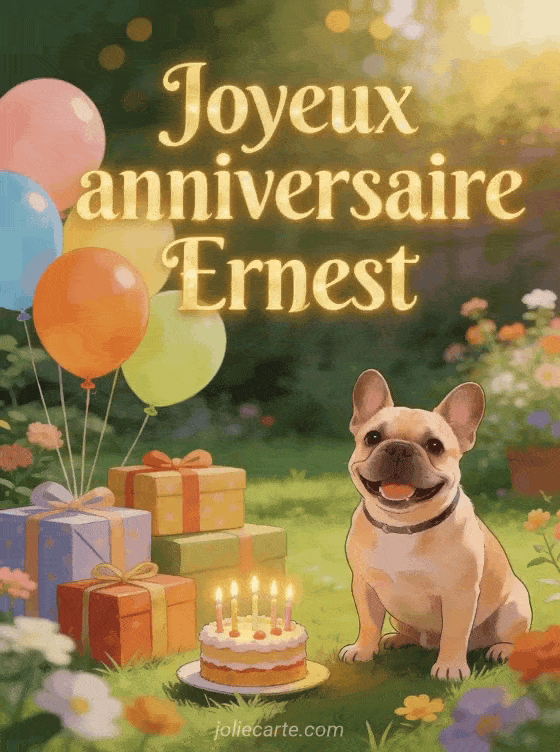 Joyeux anniversaire Ernest - Joyeux anniversaire ernest chien