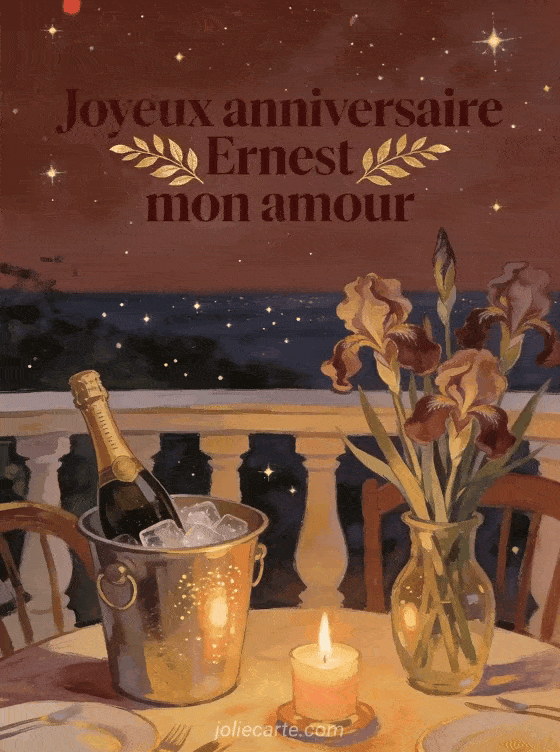 Joyeux anniversaire Ernest - Joyeux anniversaire ernest mon amour