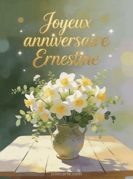 Joyeux anniversaire Ernestine - Joyeux anniversaire ernestine fleurs