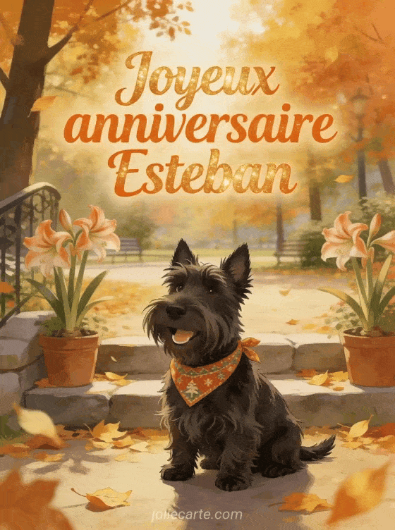 Joyeux anniversaire Esteban - Carte joyeux anniversaire esteban