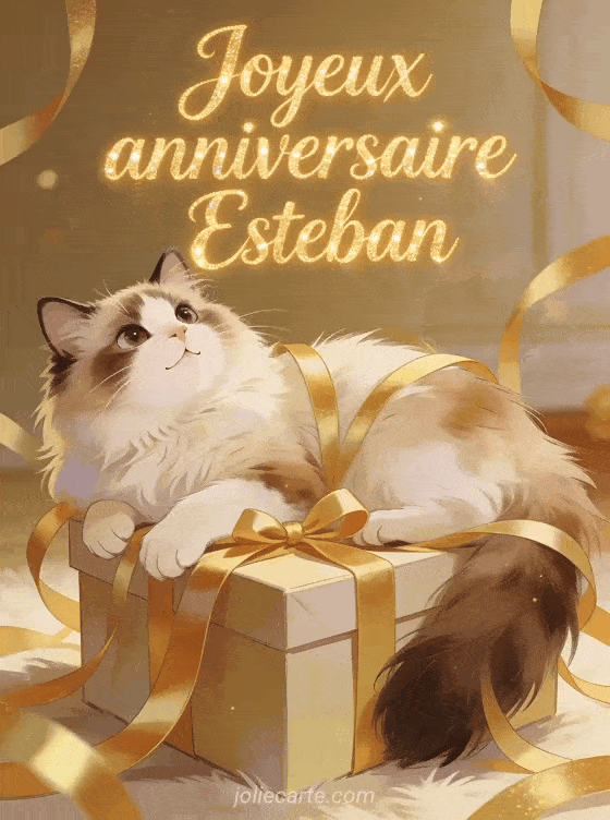 Joyeux anniversaire Esteban - Carte joyeux anniversaire esteban gratuite