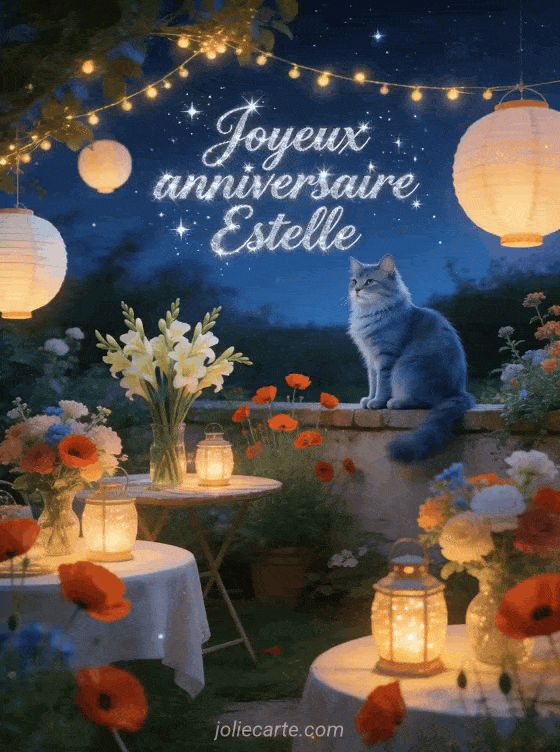 Joyeux anniversaire Estelle - Joyeux anniversaire estelle gif anime
